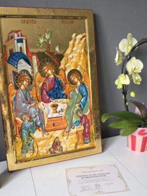 Icoana Sfintei Treimi – Reprezentarea Lui Dumnezeu sub chipul celor trei ingeri de la stejarul Mamvri!